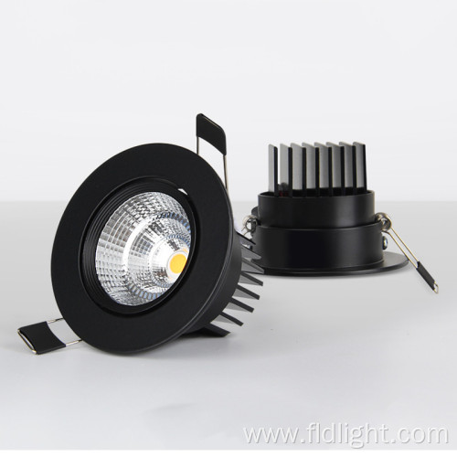 Round Recessed AC110V-220V Dimmable Ceiling downlights